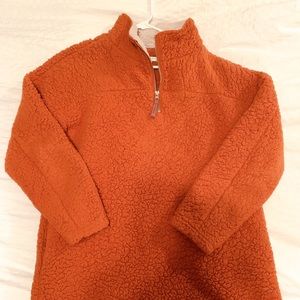 Orange Fuzzy Jacket